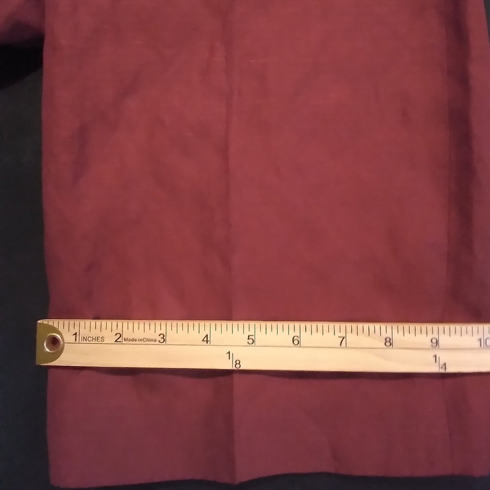 Eddie Bauer Silk And Linen Blend Womens Brown Dress Pants Wide Leg Xl Pockets - Picture 8 of 10